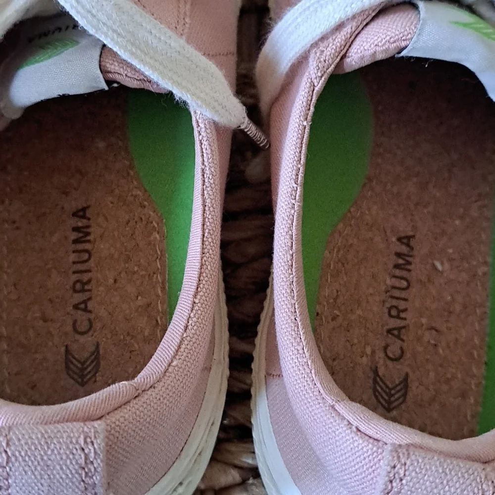 Cariuma Womens Rio Brazil Rose Pink Canvas Casual/Athleisure/Preppy Sneakers S-7
